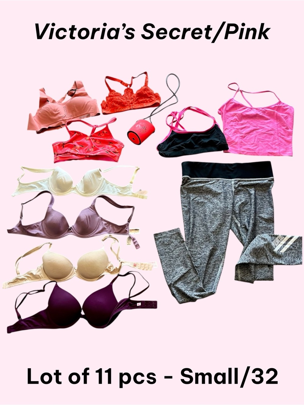 Victoria’s Secret/Pink 11 piece lot sz small/32